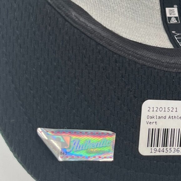 Oakland Athletics A's Elephant MLB Official On-Field Cap Size 7 = Medium NWT - Picture 7 of 12